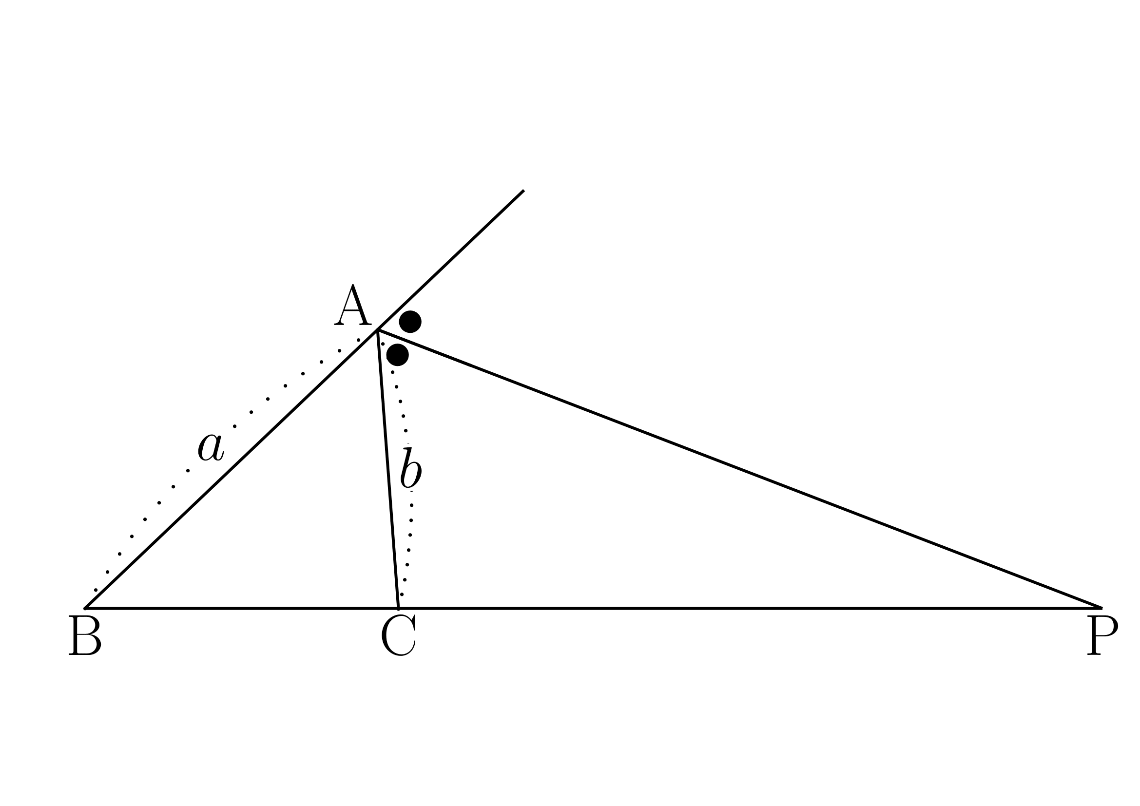 外角の二等分線と比